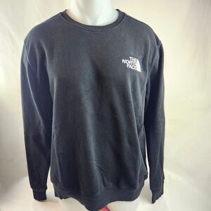 The North Face Sweatshirt Unisex Large Black Sweatshirt Crewneck Pullover Logo